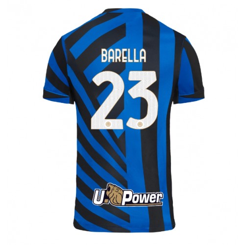 Pánský Fotbalový dres Inter Milan Nicolo Barella #23 2024-25 Domácí Krátký Rukáv